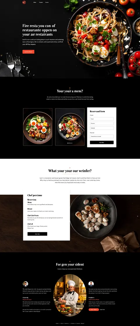 Bella Cucina website preview